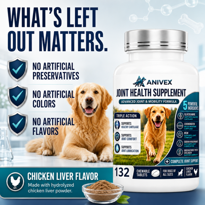 Advanced Joint & Mobility Supplement for Dogs — 132 Chewable Tablets